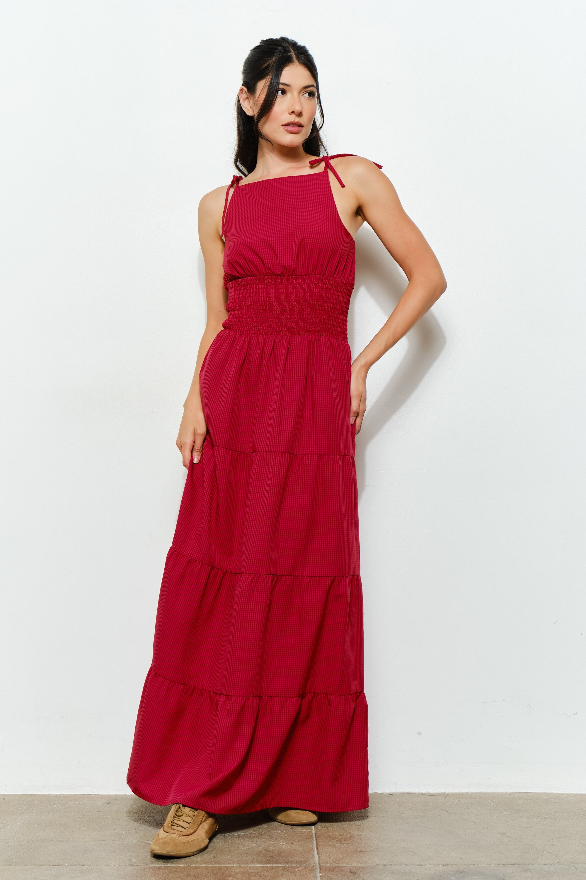 Marigold Maxi Dress - Gingham