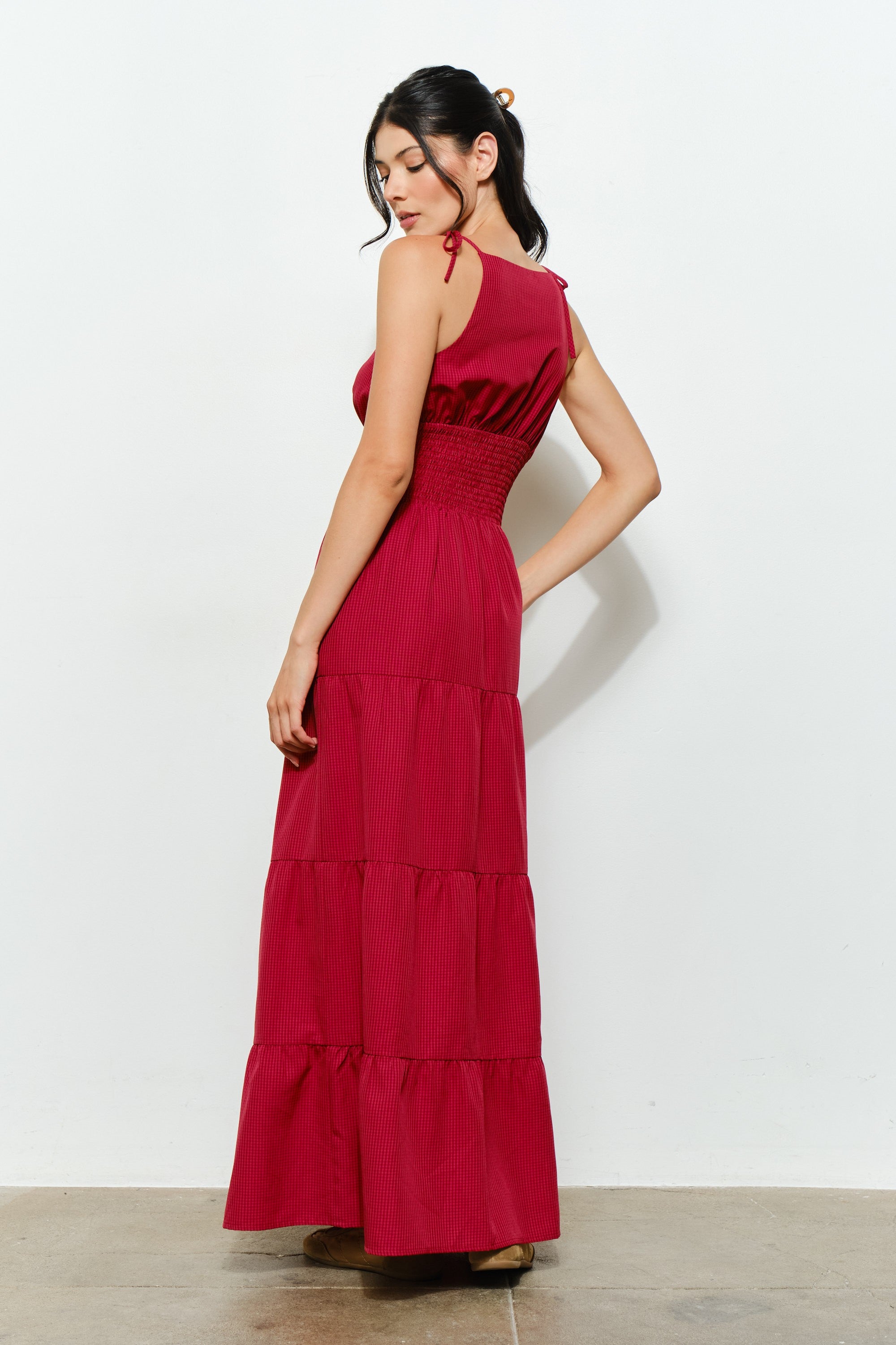 Marigold Maxi Dress - Gingham