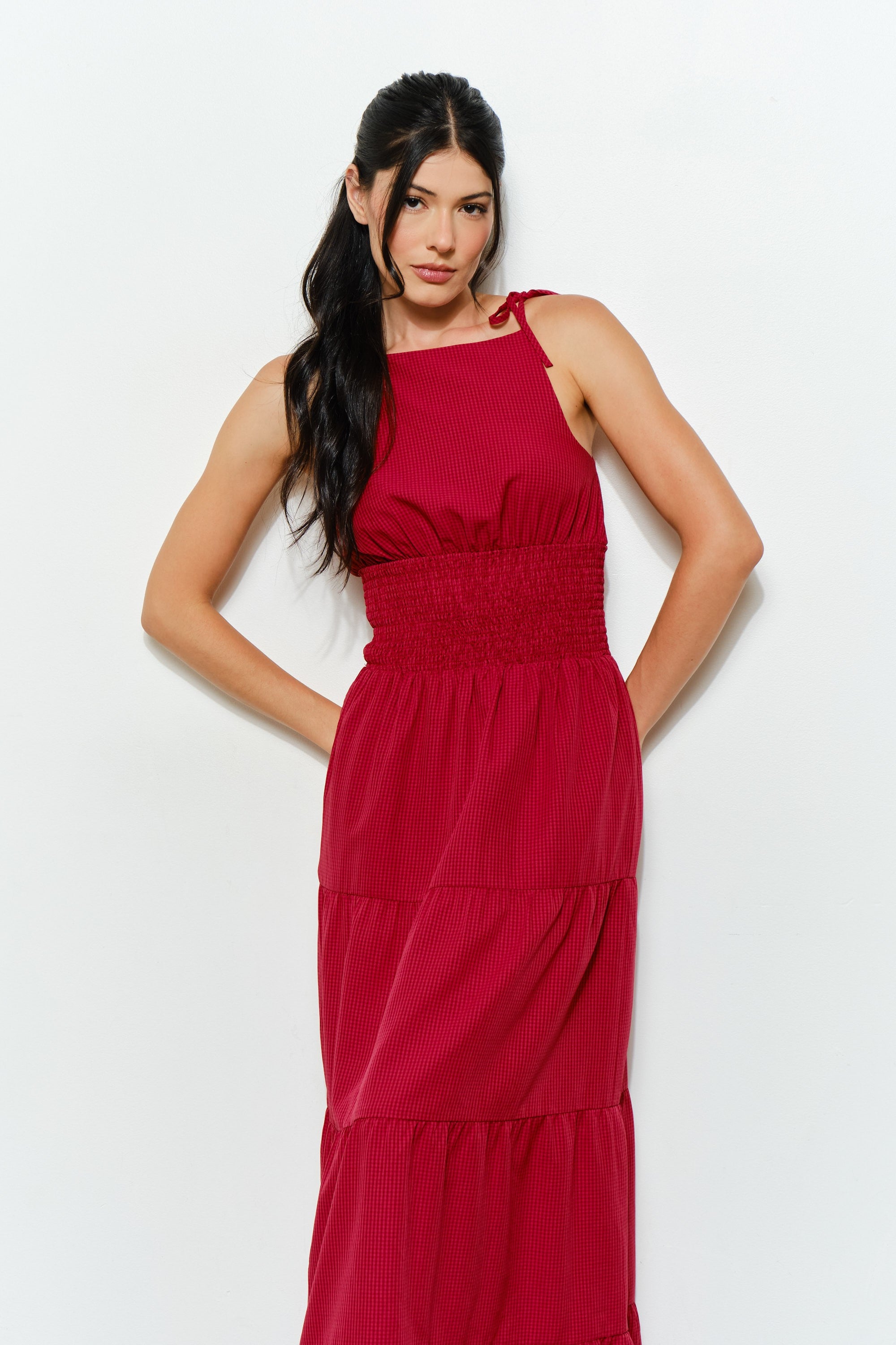 Marigold Maxi Dress - Gingham