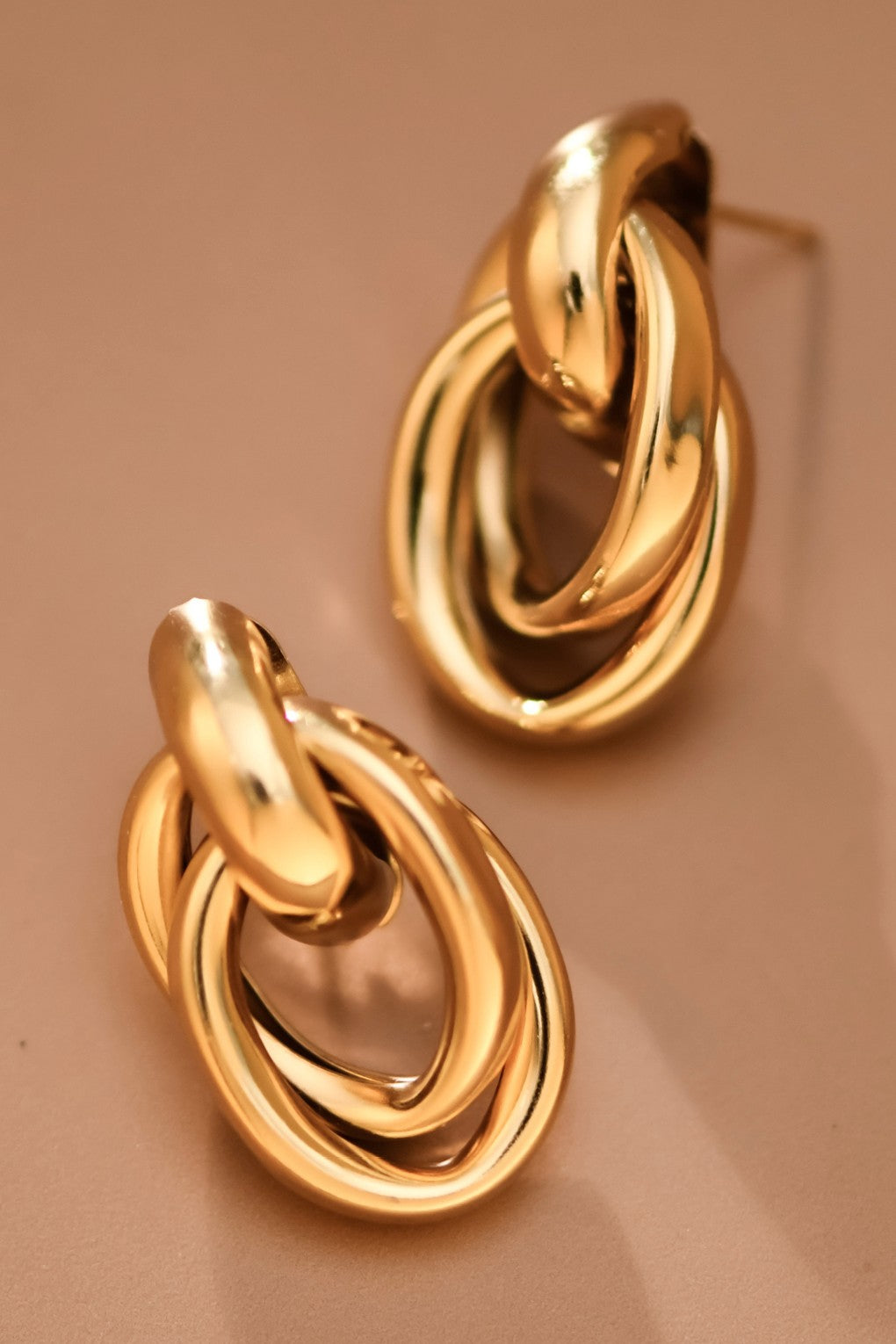 Gold Twist Studs