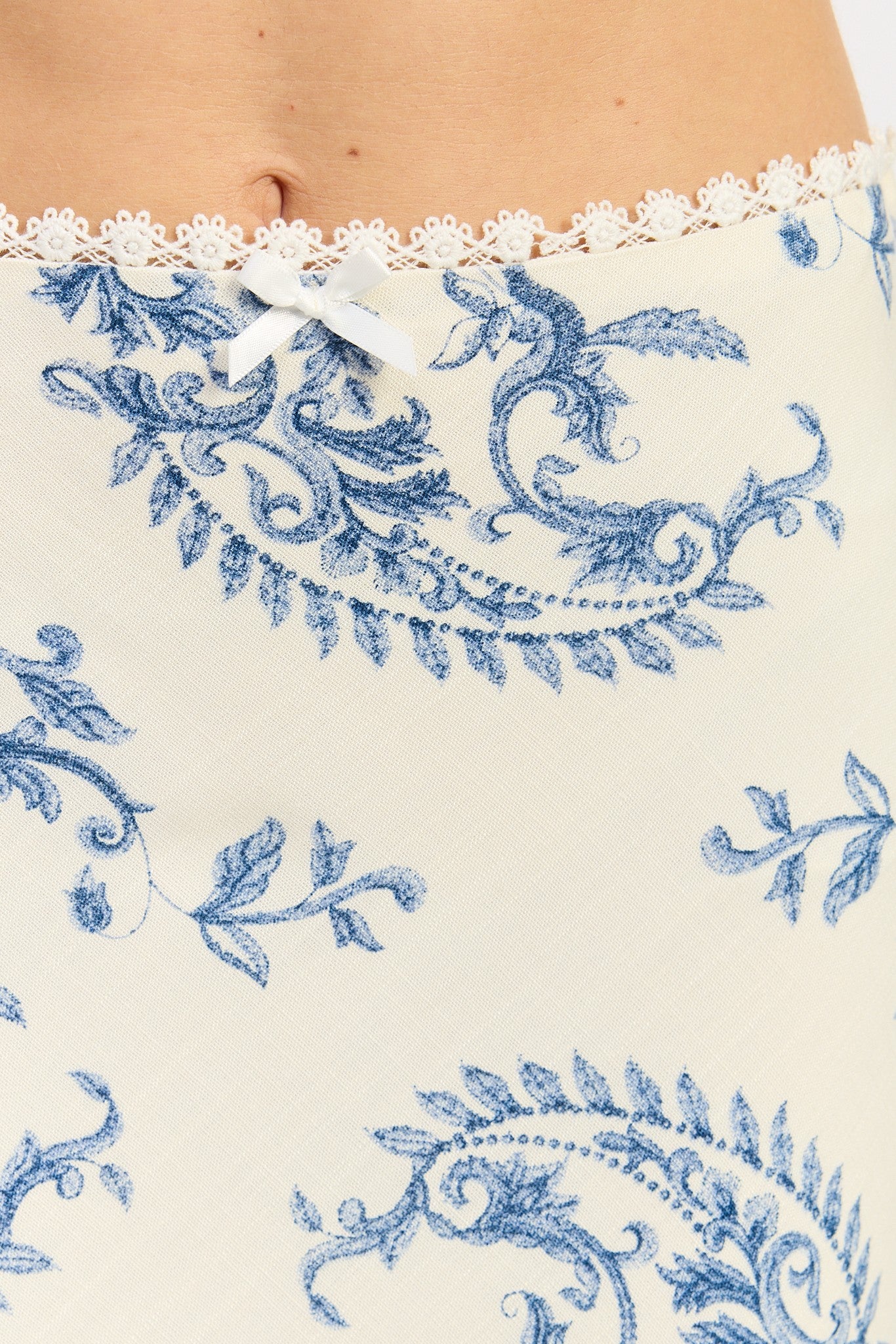 Mermaid Maxi Skirt With Lace Trim