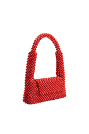 Tawny Carol Beaded Top Handle Bag