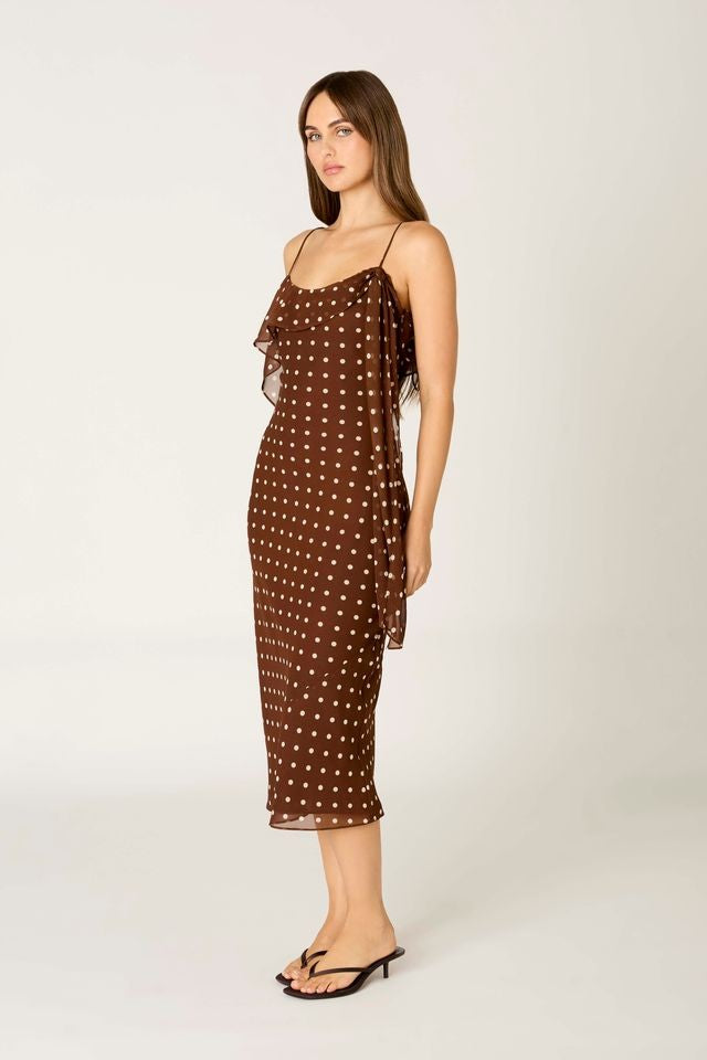 Midi Polka Dot Dress