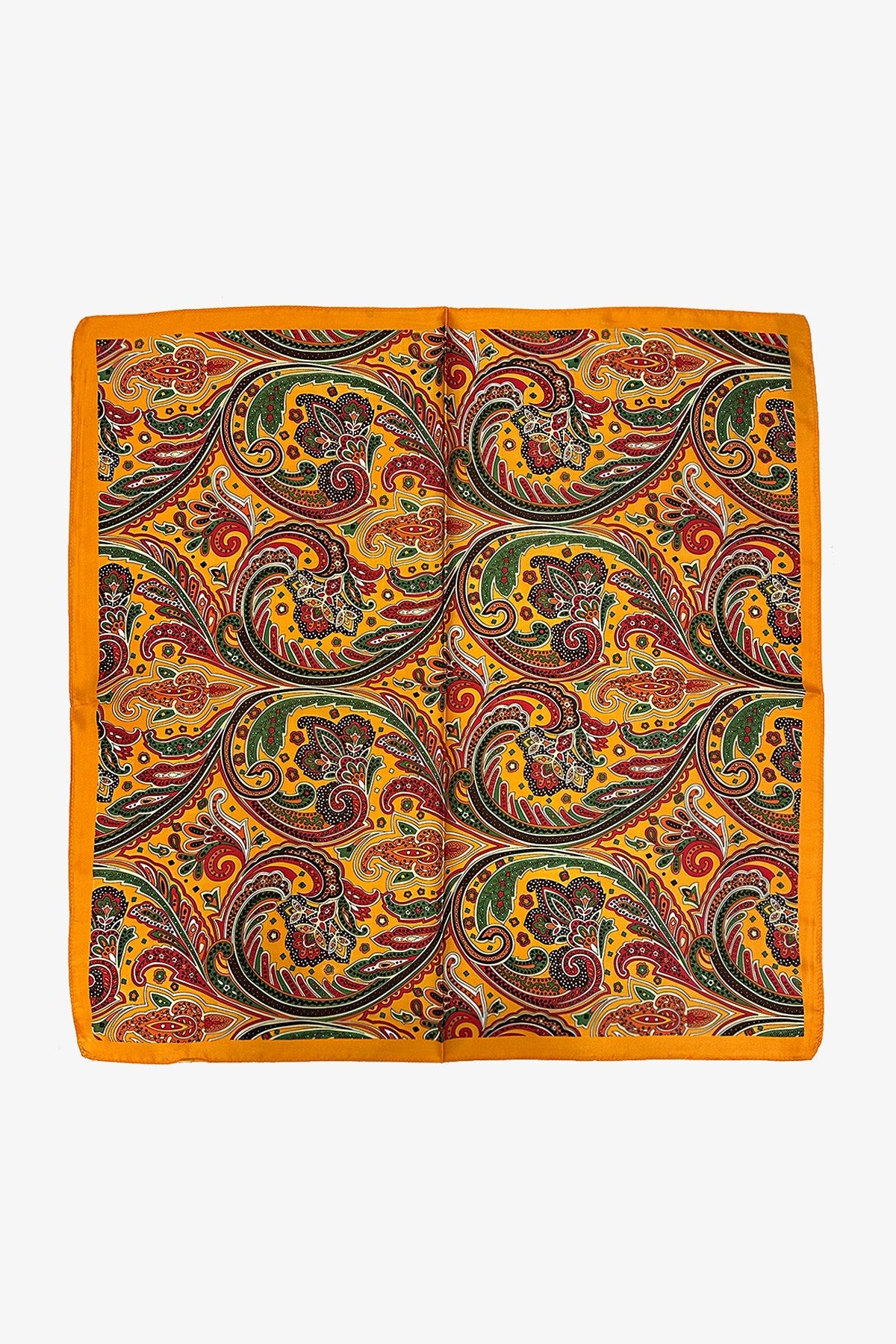 Mustard Eye-catching Print Bandana Scarf