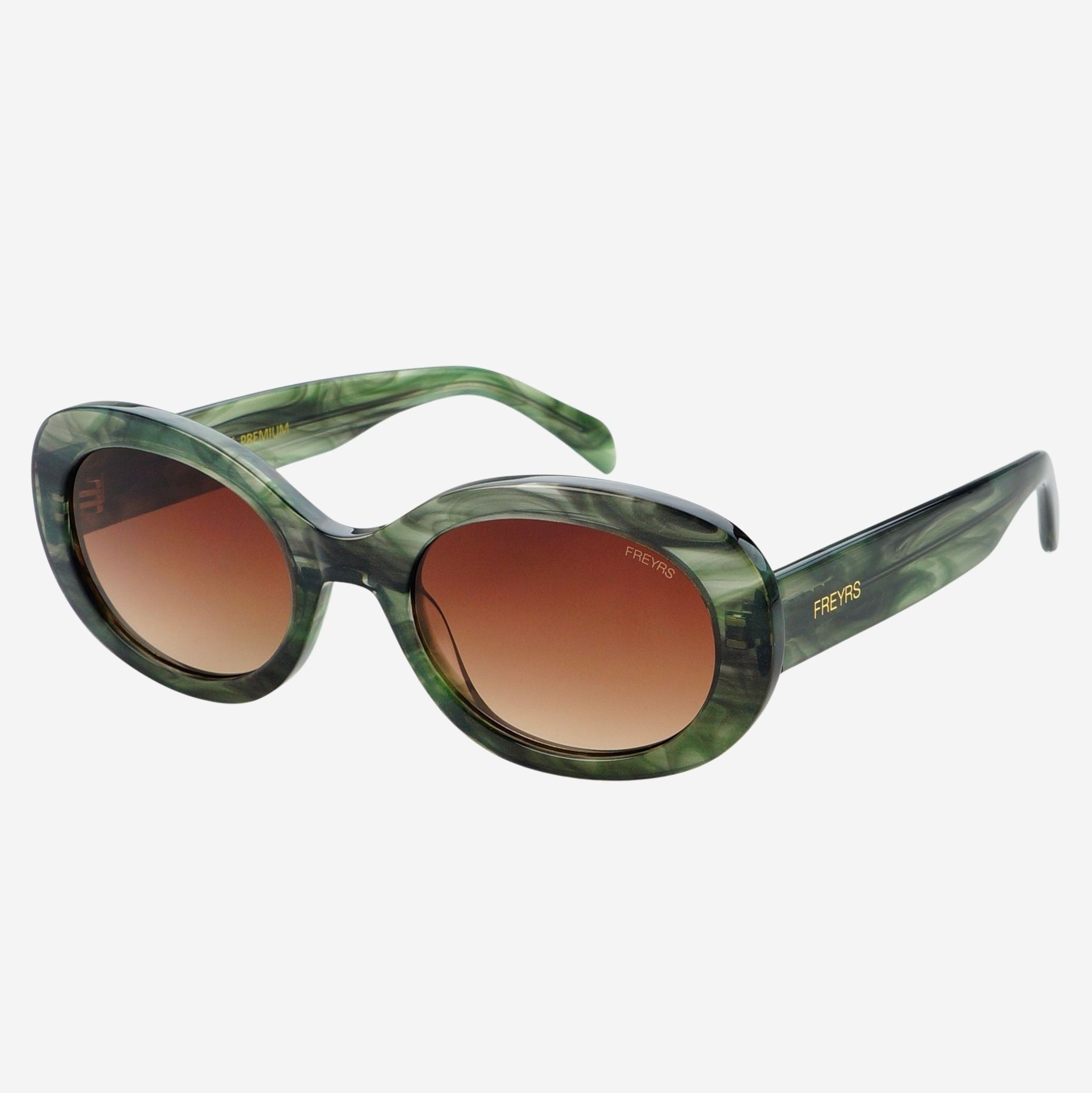 Aria Acetate Womens Oval Sunglasses