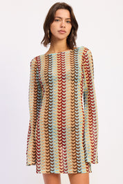 Crochet Bodycon Cover Up Dress