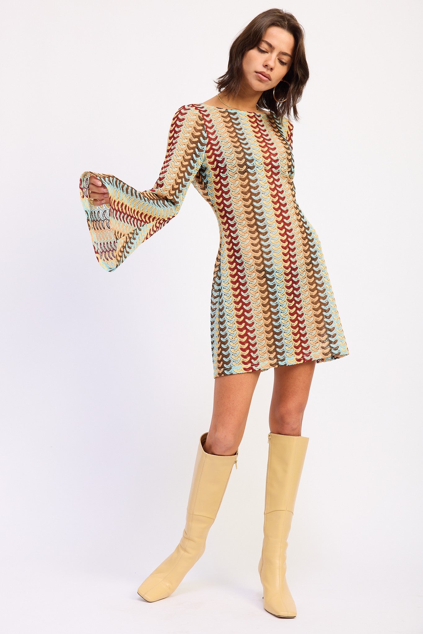 Crochet Bodycon Cover Up Dress