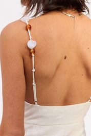 Asymmetrical Pleated Tulip Hem Midi Dress