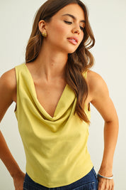 Cowl Back Detail Top