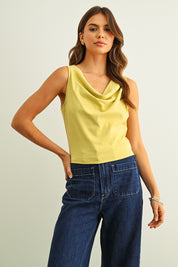 Cowl Back Detail Top
