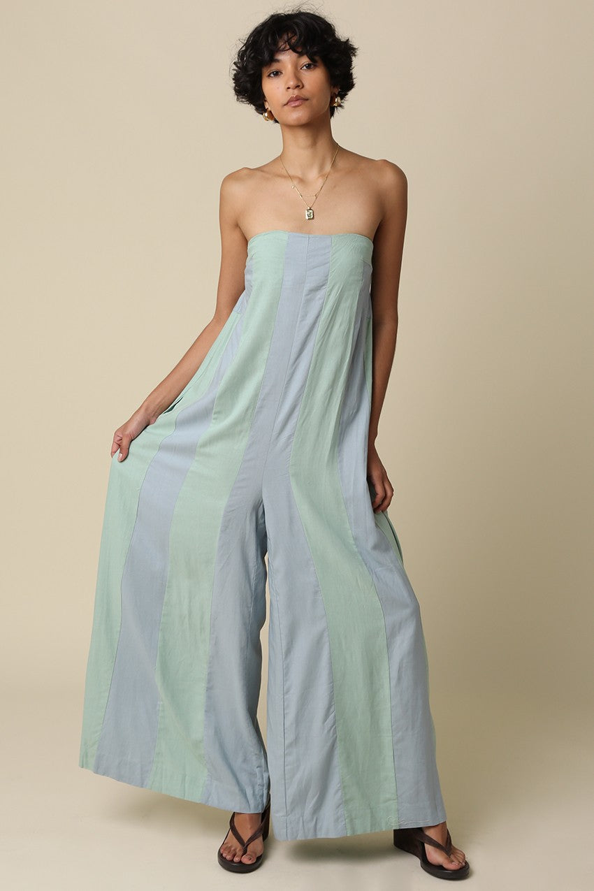 Adalyn Strapless Wide-leg Jumpsuit