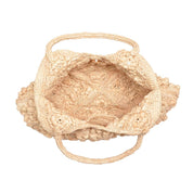 Beth Floral Straw Tote Bag