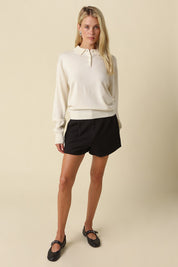 Black Mila High-waist Tailored Shorts