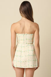 Vanessa Textured Strapless Mini Dress