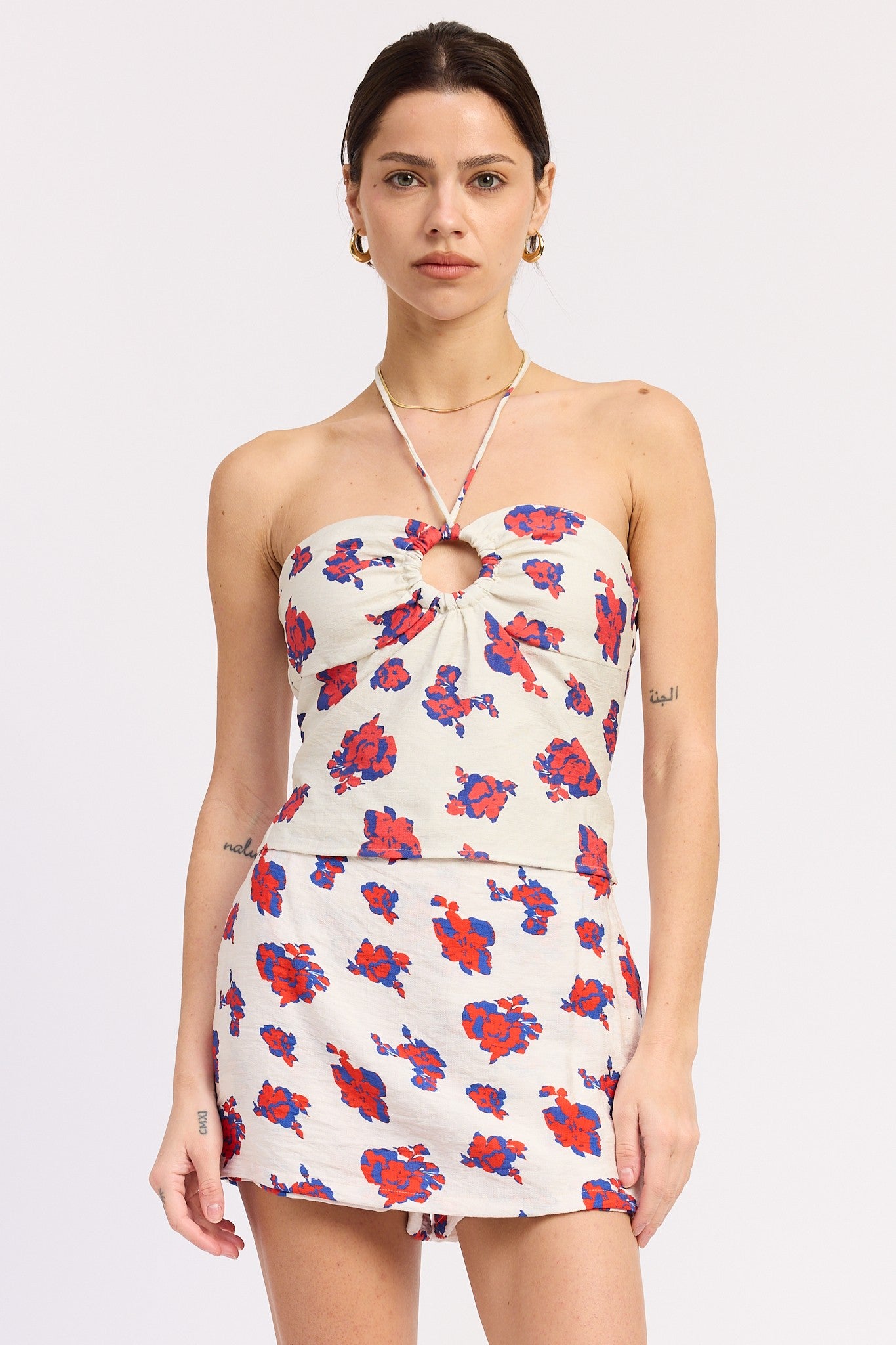 Halter Neck Bustier Top