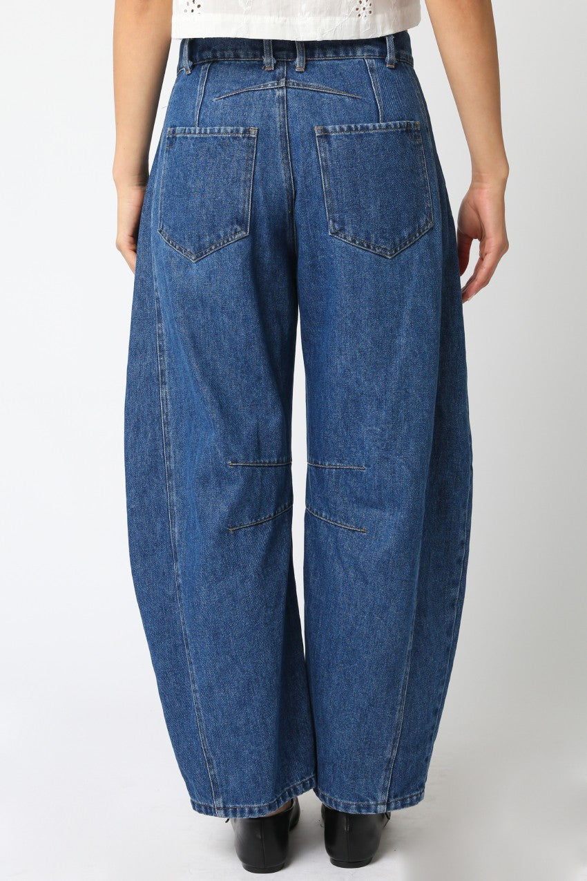 Selina Barrel Leg Denim Pants