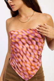 Scarf Top With Baby Hem Finish