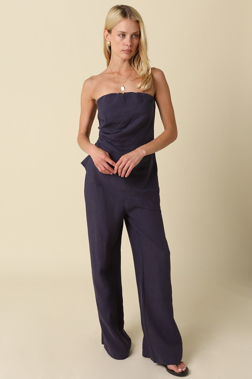 Rita Wide-leg Linen Pants