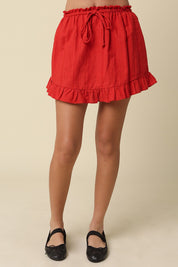May Ruffle Trim Mini Skirt