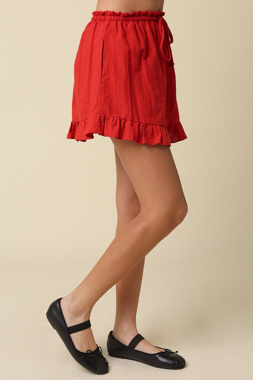 May Ruffle Trim Mini Skirt