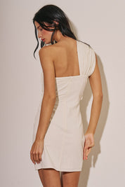 Ladies Woven Linen Mini Dress