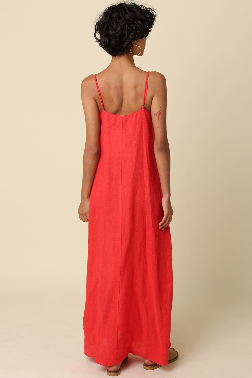 Anna Cami Maxi Linen Dress