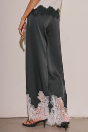 Woven Pants W/ Lace Details