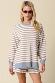 Averil Striped Lounge Top