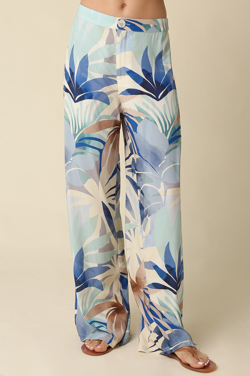 Skye Tropical Wide Leg Pants