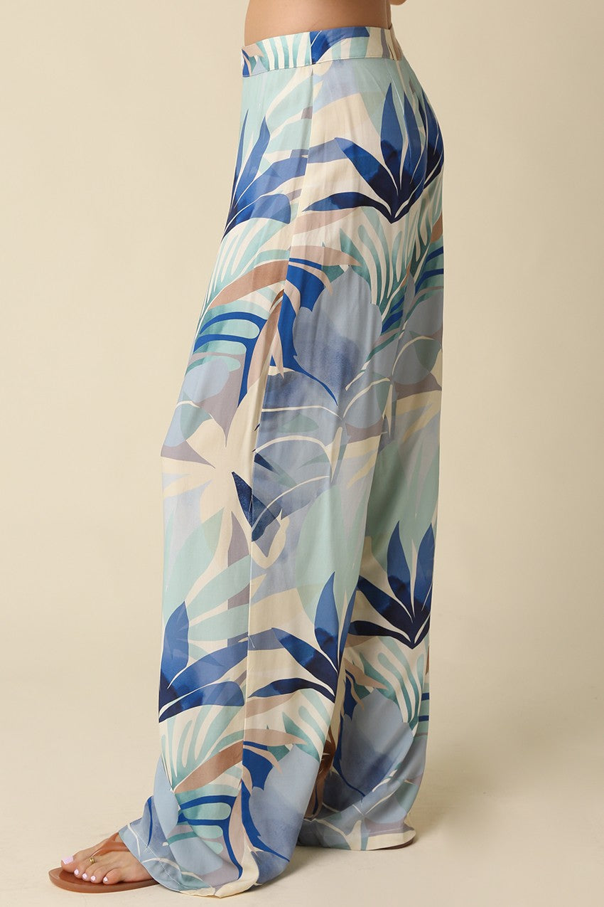 Skye Tropical Wide Leg Pants