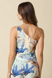 Skye One Shoulder Printed Top