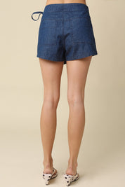 Sally Indigo Wrap Skort