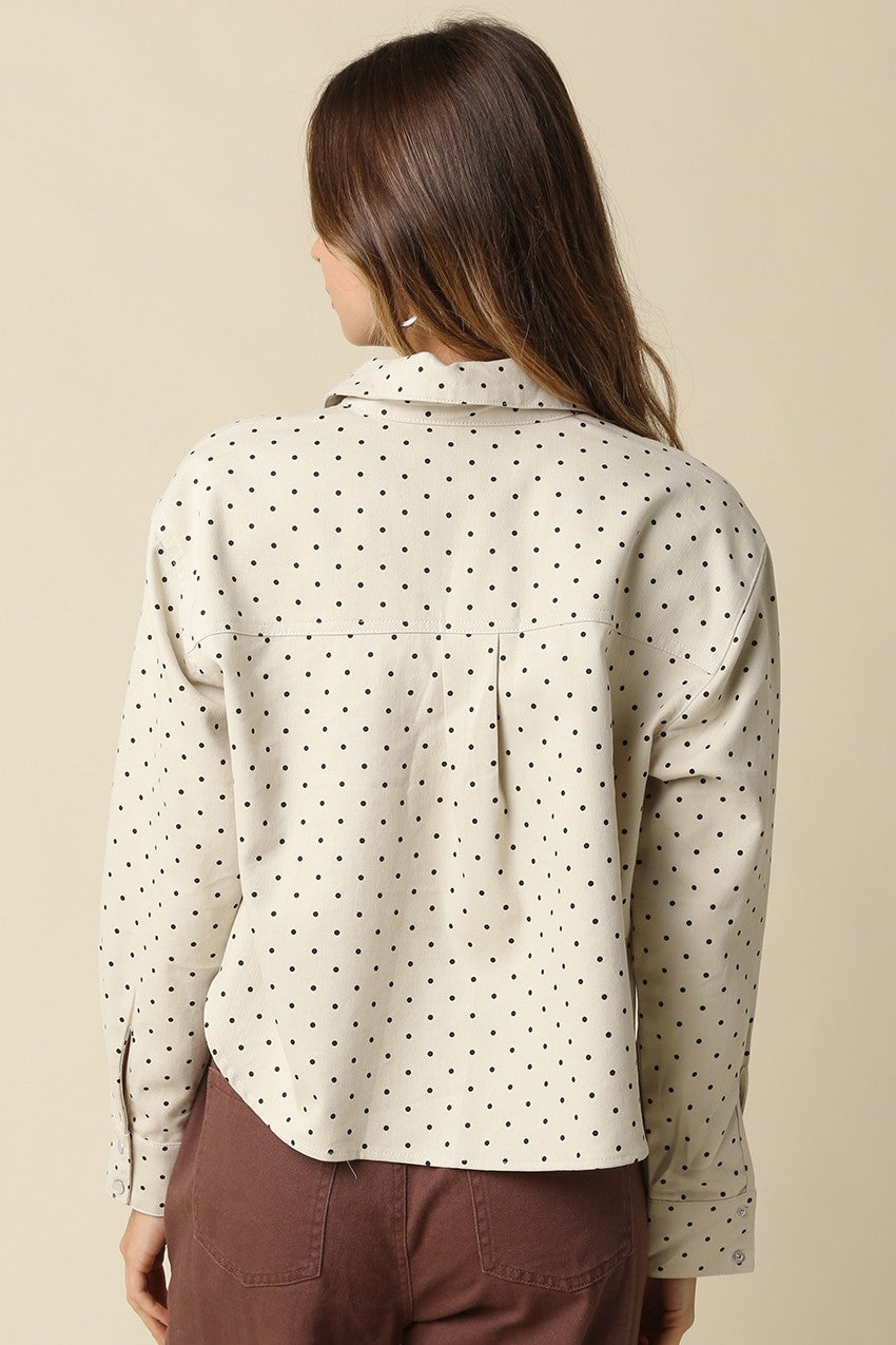 Carly Polka Dot Button-up Shirt