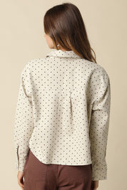 Carly Polka Dot Button-up Shirt