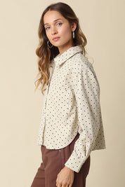 Carly Polka Dot Button-up Shirt