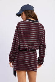 Striped Casual Long Sleeve Dress