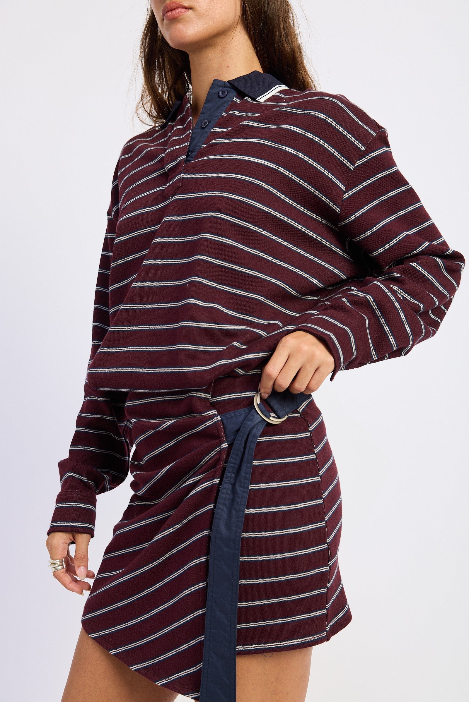 Striped Casual Long Sleeve Dress