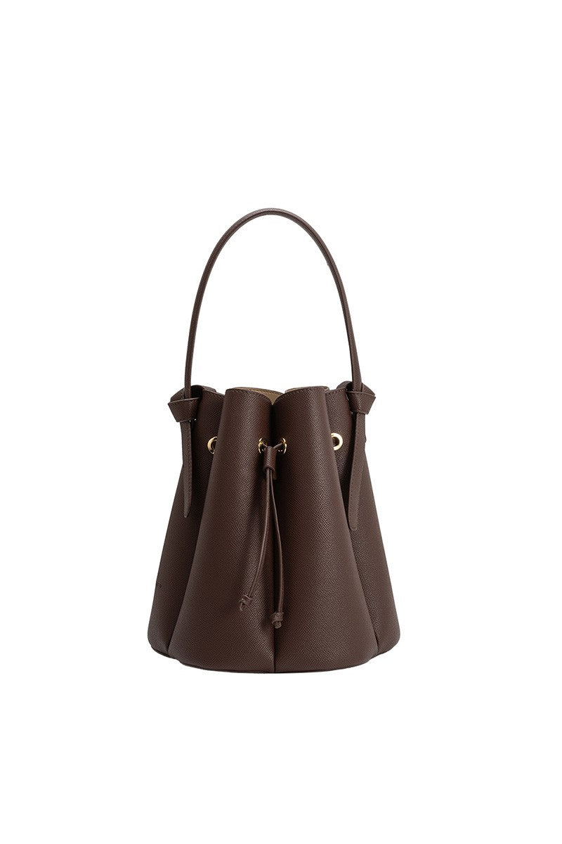 Laguna Chocolate Recycled Vegan Leather Top Handle Bag