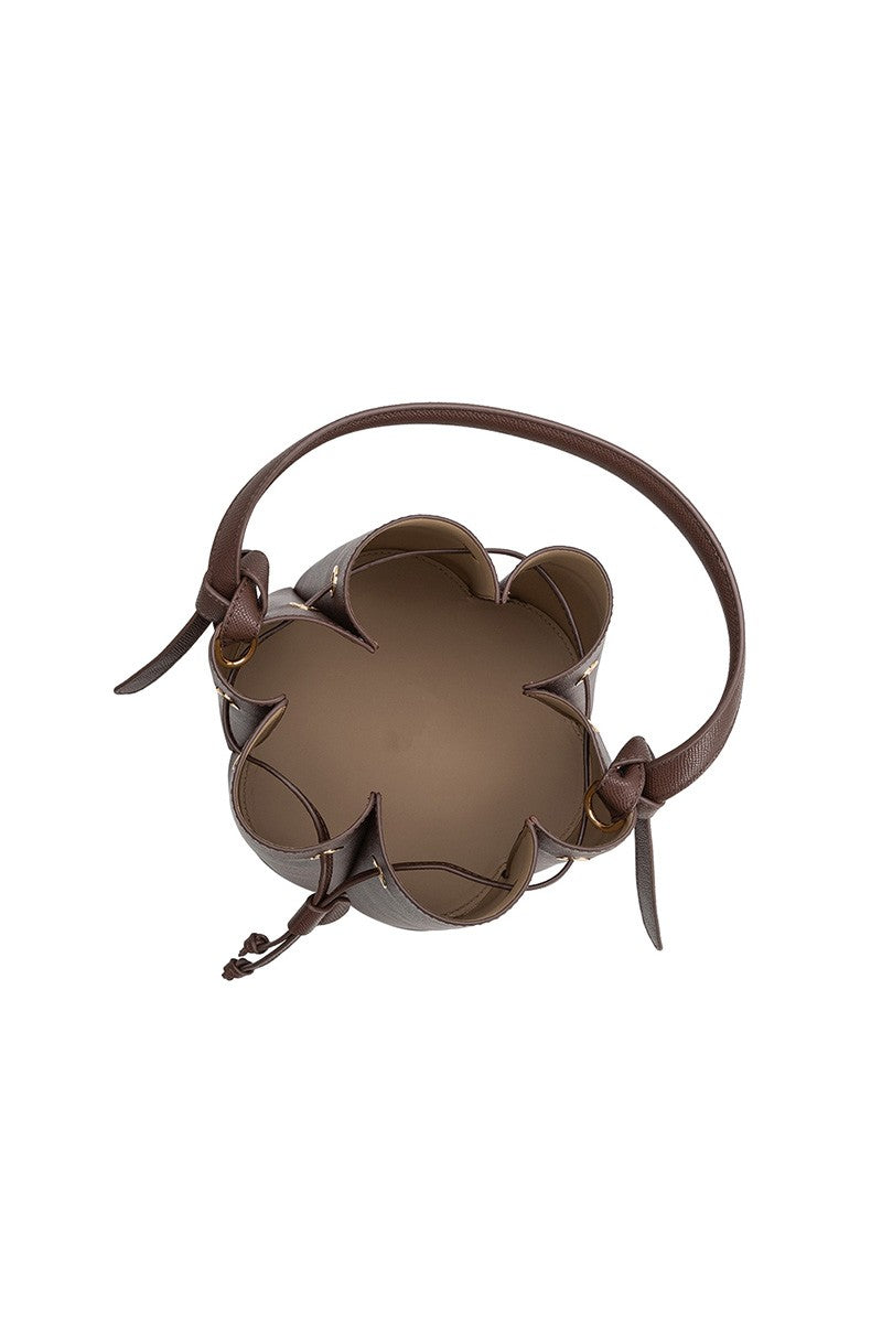 Laguna Chocolate Recycled Vegan Leather Top Handle Bag