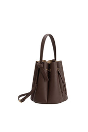 Laguna Chocolate Recycled Vegan Leather Top Handle Bag