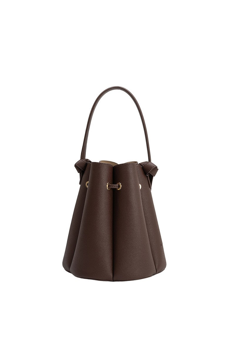 Laguna Chocolate Recycled Vegan Leather Top Handle Bag