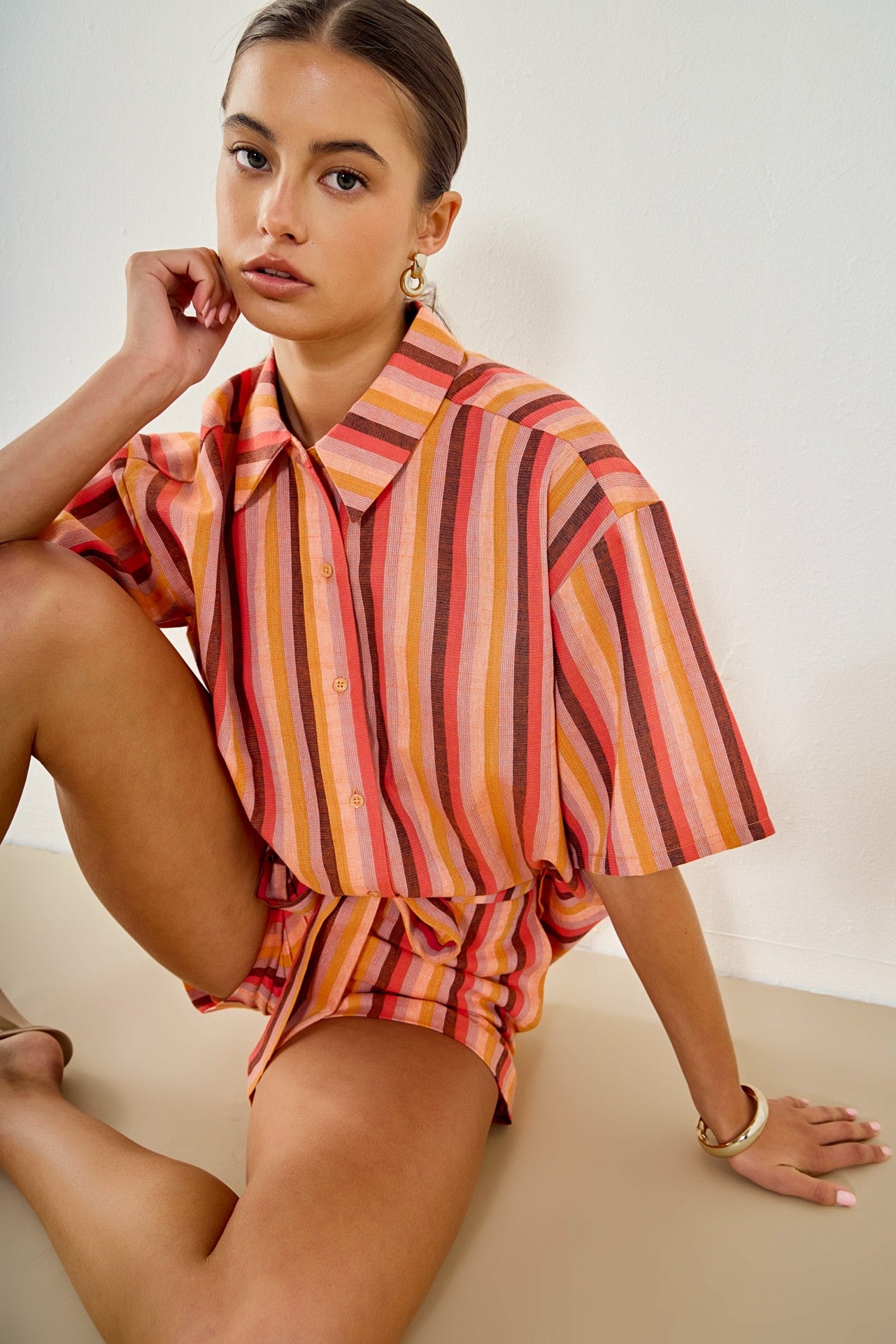 Striped Button Up Shirt