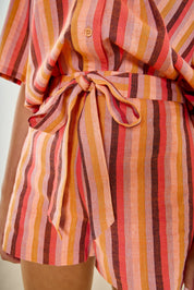 Shorts With Tie Belt