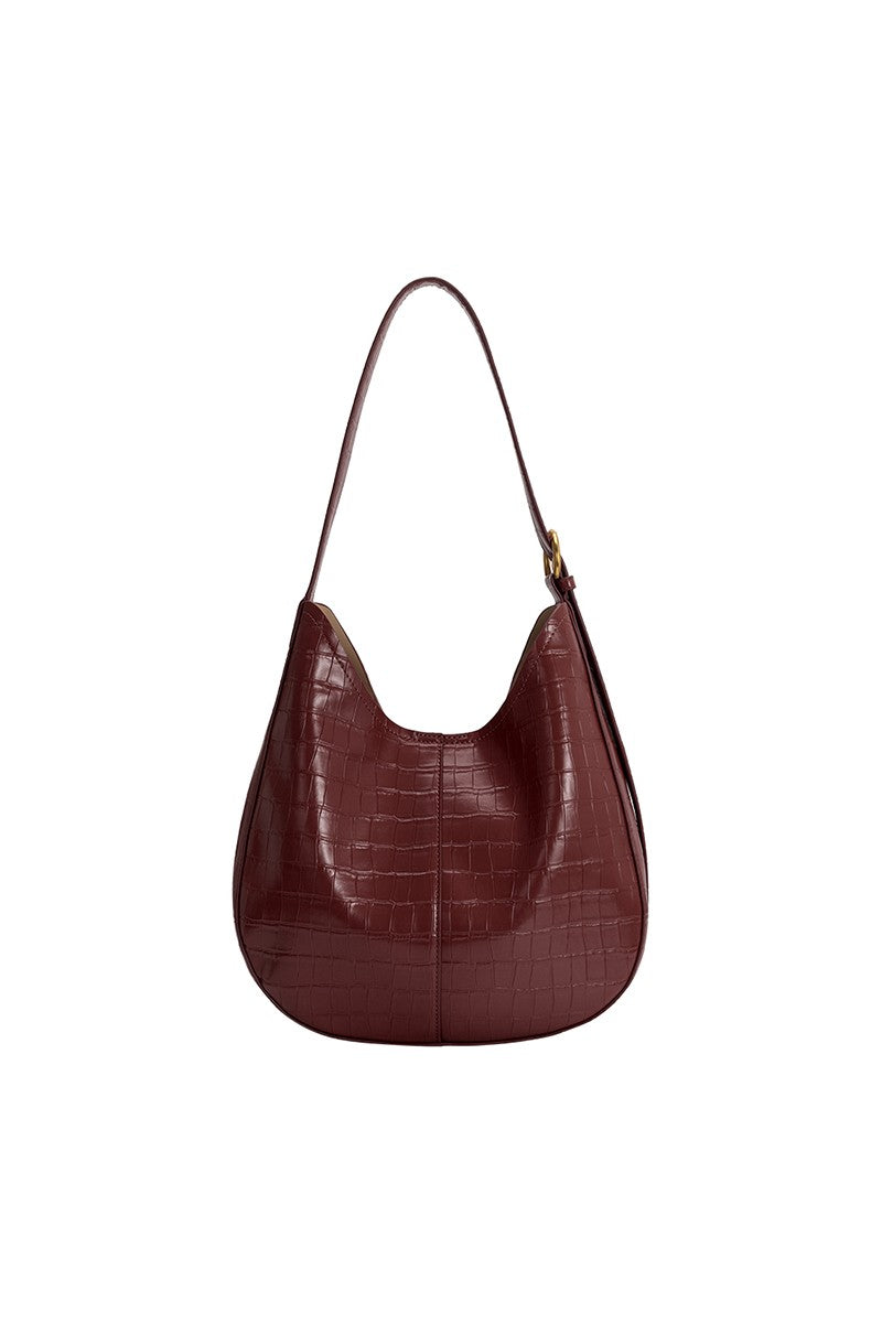 Stefanie Burgundy Recycled Vegan Leather Tote Bag