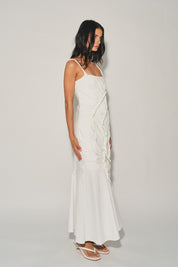 Ladies Knit Long Draped Dress