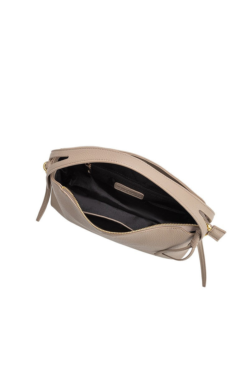 Emory Taupe Recycled Vegan Top Handle Bag