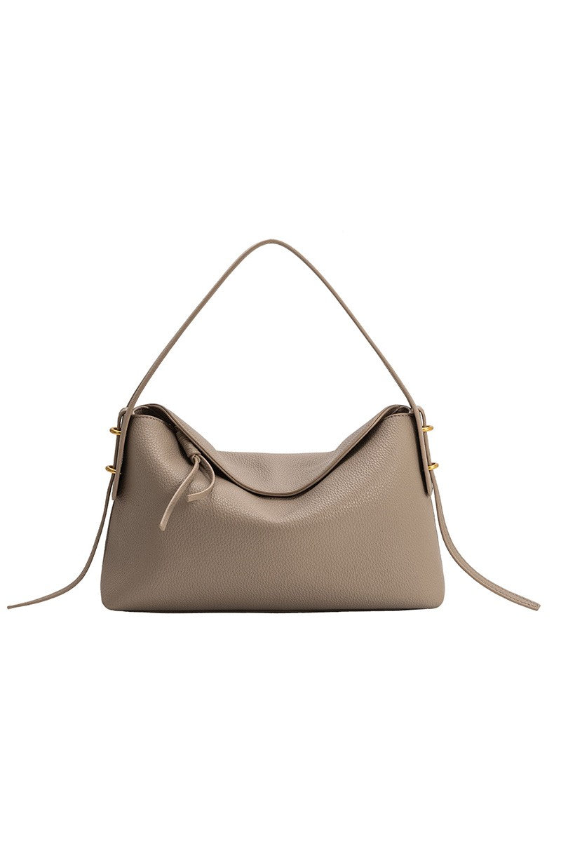 Emory Taupe Recycled Vegan Top Handle Bag