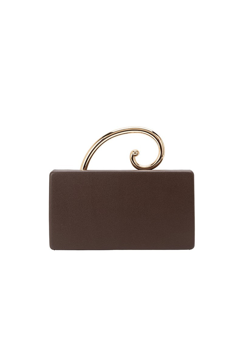 Raya Espresso Vegan Leather Crossbody Bag