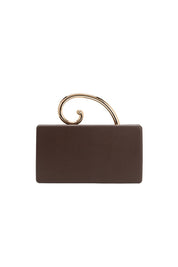 Raya Espresso Vegan Leather Crossbody Bag