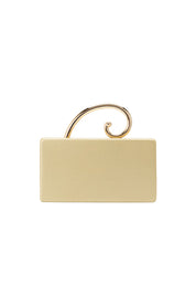 Raya Gold Vegan Leather Crossbody Bag